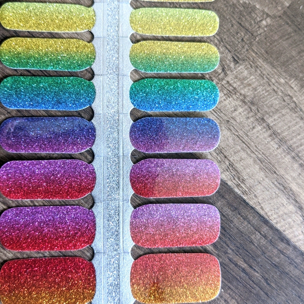Nail Wraps - Rainbow Glitter 🌈